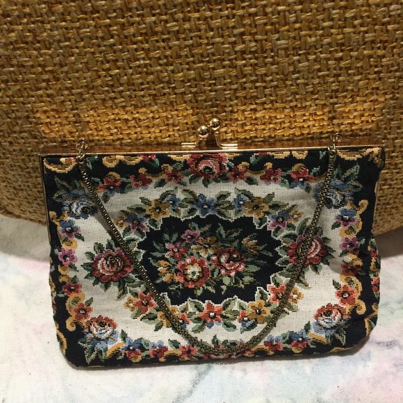 VINTAGE MINI FLORAL TAPESTRY PURSES - Picture 3 of 5